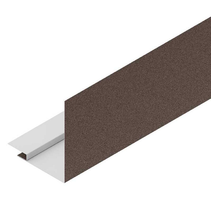 Профиль для оконных и дверных проёмов Аквасистем 100/150 GreenCoat Pural BT Тёмно-коричневый матовый (RR 32)