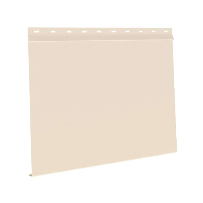 Сайдинг металлический AquAsystem Скандинавская доска широкая Polyester 0,45mm (0,48mm с покрытием) Zn140 Слоновая кость матовый (RAL 1015)