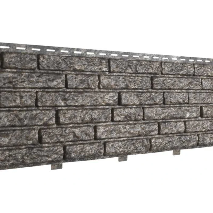 Фасадная панель c двойным замком Stone-House кварцит коричневый NEW