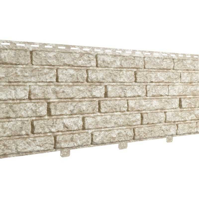 Фасадная панель c двойным замком Stone-House кварцит светло-бежевый NEW