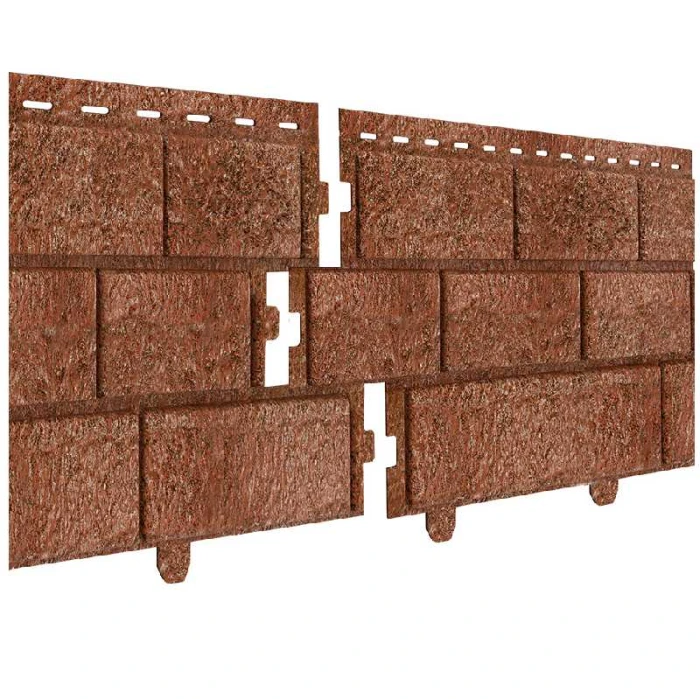 Фасадная панель c двойным замком Stone-House кирпич красный