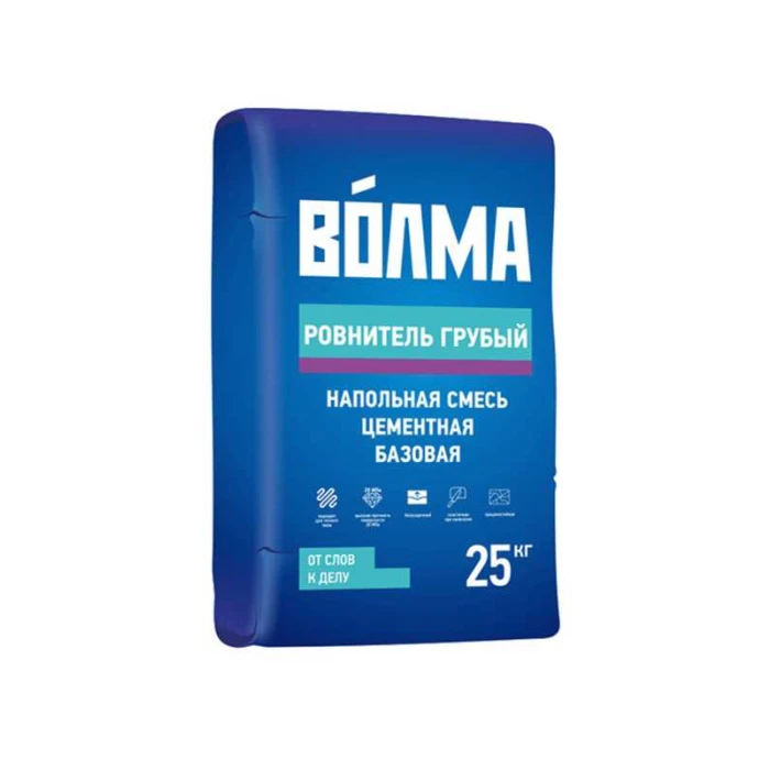 Смесь для выравнивания пола ВОЛМА-Ровнитель грубый 25 кг