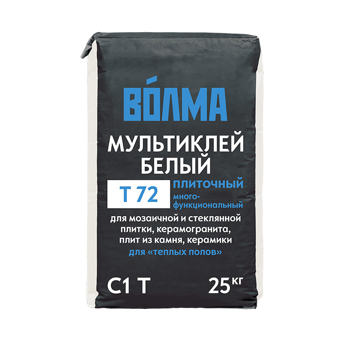 Плиточный клей ВОЛМА-Мультиклей белый 25 кг