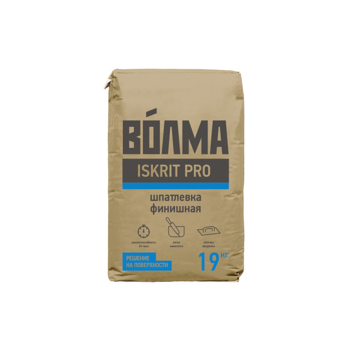 Шпаклевка полимерная ВОЛМА-ISKRIT Pro 19 кг
