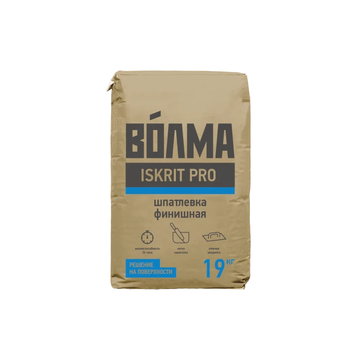 Шпаклевка полимерная ВОЛМА-ISKRIT Pro 19 кг