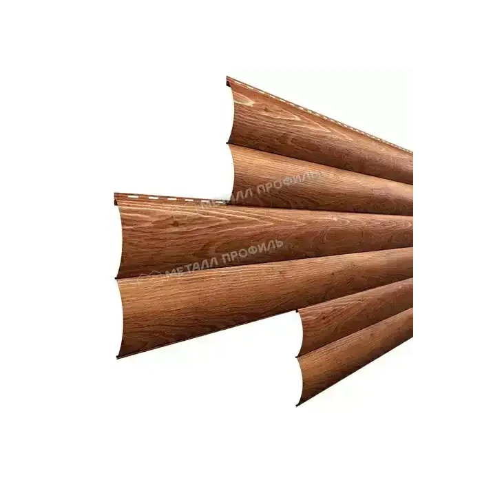 Металлический сайдинг Woodstock-В Металл-Профиль ECOSTEEL Золотой дуб 28х330