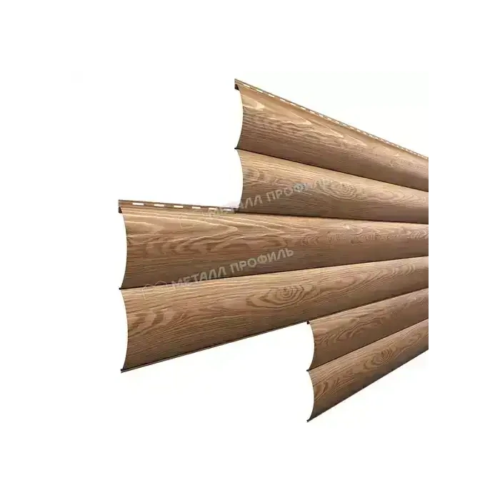 Металлический сайдинг Woodstock-Т Металл-Профиль ECOSTEEL Кедр 28х330