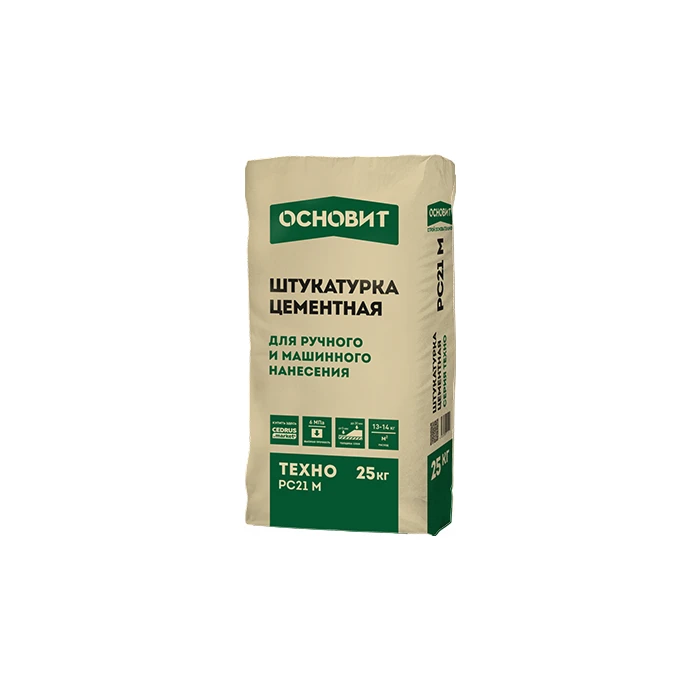 Штукатурка фасадная Основит ТЕХНО PC21 M 25 кг