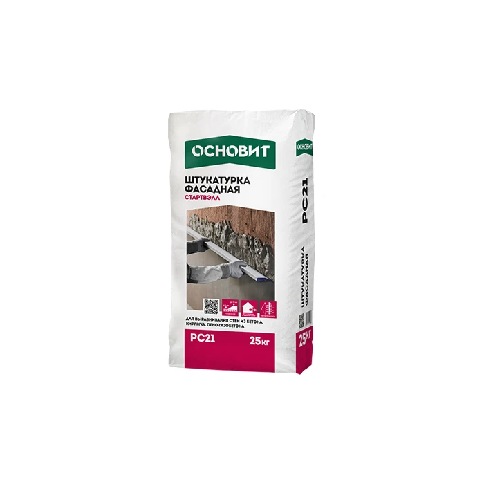Штукатурка фасадная Основит СТАРТВЭЛЛ PC21 25 кг