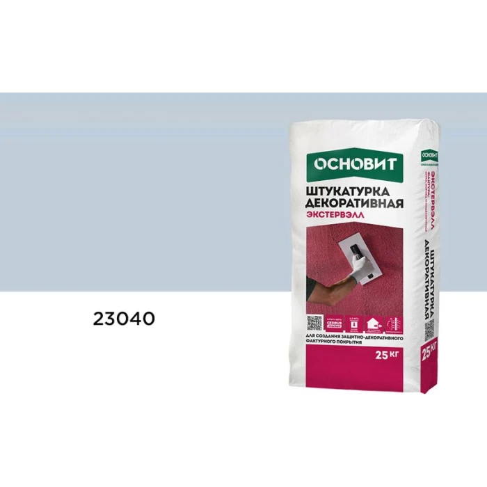 Штукатурка декоративная ОСНОВИТ КОРОЕД ЭКСТЕРВЭЛЛ OM-2.5 WK, 23040, 2,5 мм, 25 кг