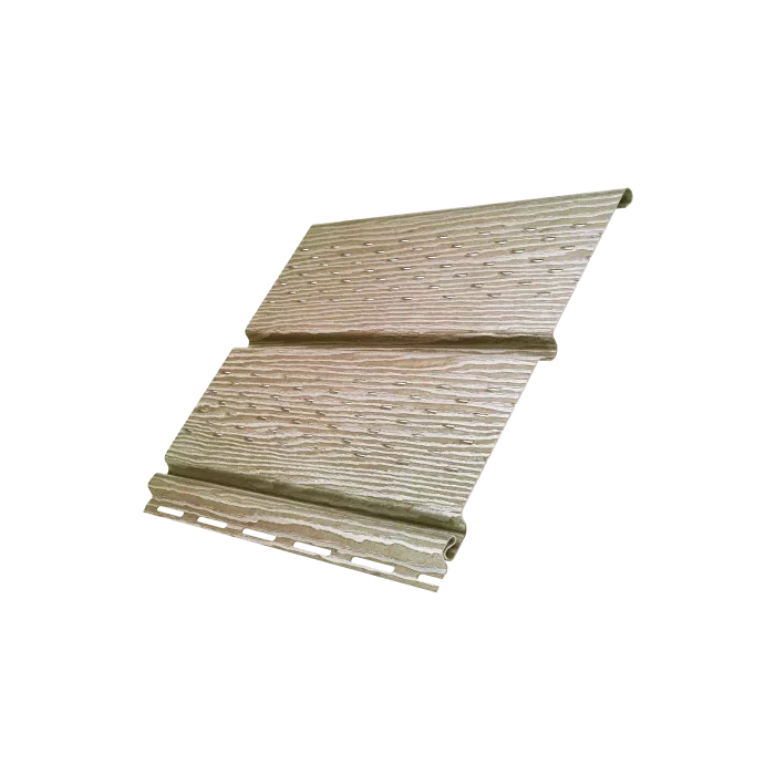 Софит виниловый Ю-Пласт Тимберблок Дуб натуральный с полной перфорацией