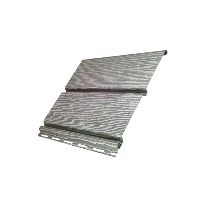 Софит виниловый Ю-Пласт Тимберблок Дуб серебристый без перфорации