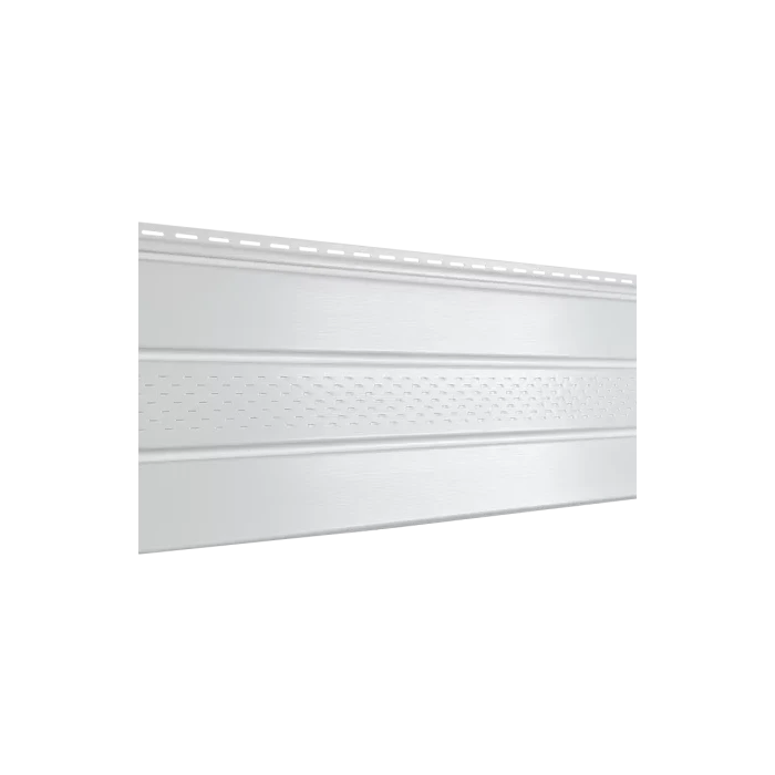 Софит виниловый Ю-Пласт PRO Белый с частичной перфорацией