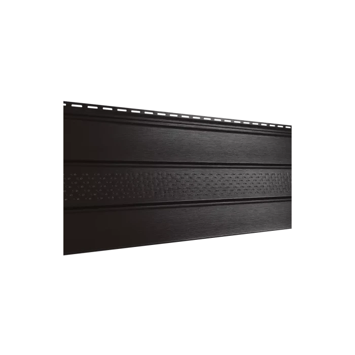 Софит виниловый Ю-Пласт PRO Коричневый с частичной перфорацией