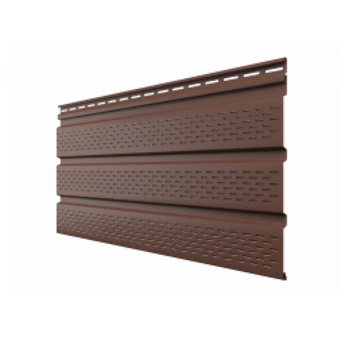 Софит Технониколь виниловый полностью перфорированный 3М Каштан. 1шт