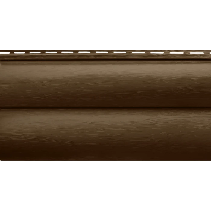 Акриловый сайдинг Альта-Профиль Блокхаус Премиум Двухпереломный BH-02 (Орех тёмный), 3,1м
