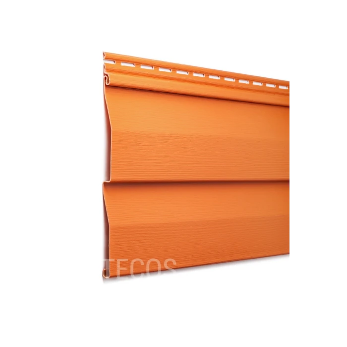 Акриловый сайдинг Tecos Ardennes Акрил Корабельный брус (Темный коралл), 3,66м