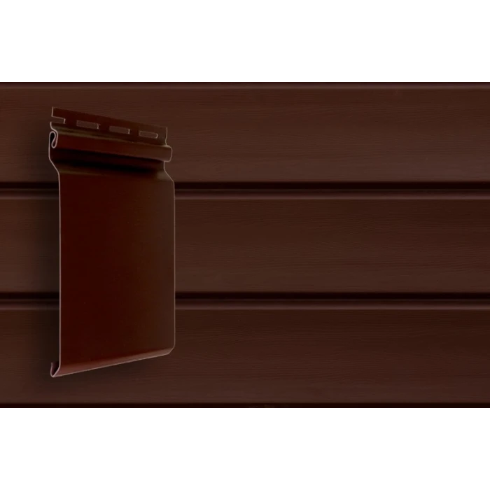 Акриловый сайдинг Grand Line Акрил. Премиум-коллекция Natural-Брус (Темный дуб), 3,0м