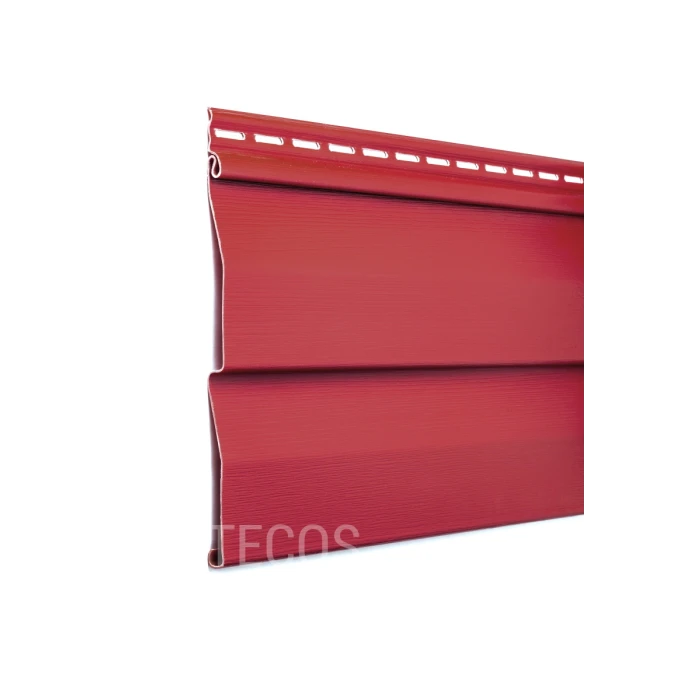 Акриловый сайдинг Tecos Ardennes Акрил Корабельный брус (Бургунд), 3,66м