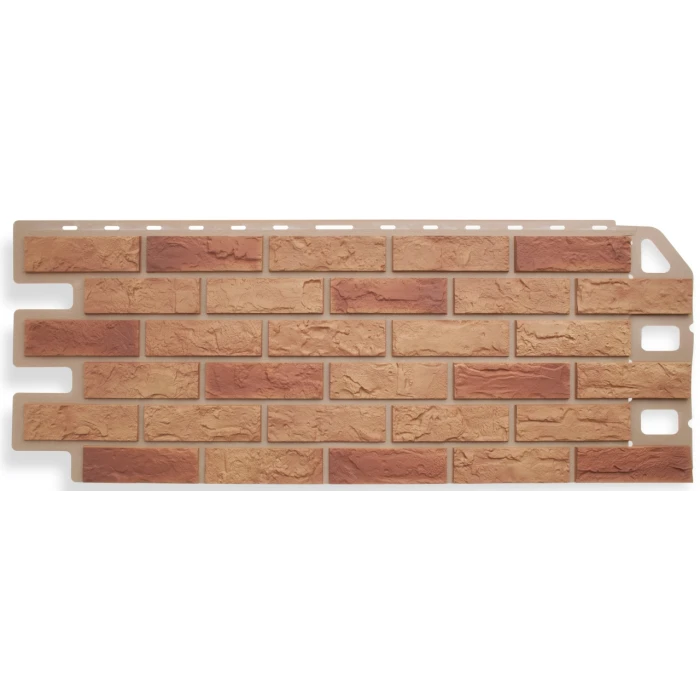 Фасадная панель Альта Профиль Кирпич Бежевый комби 1130х470х17