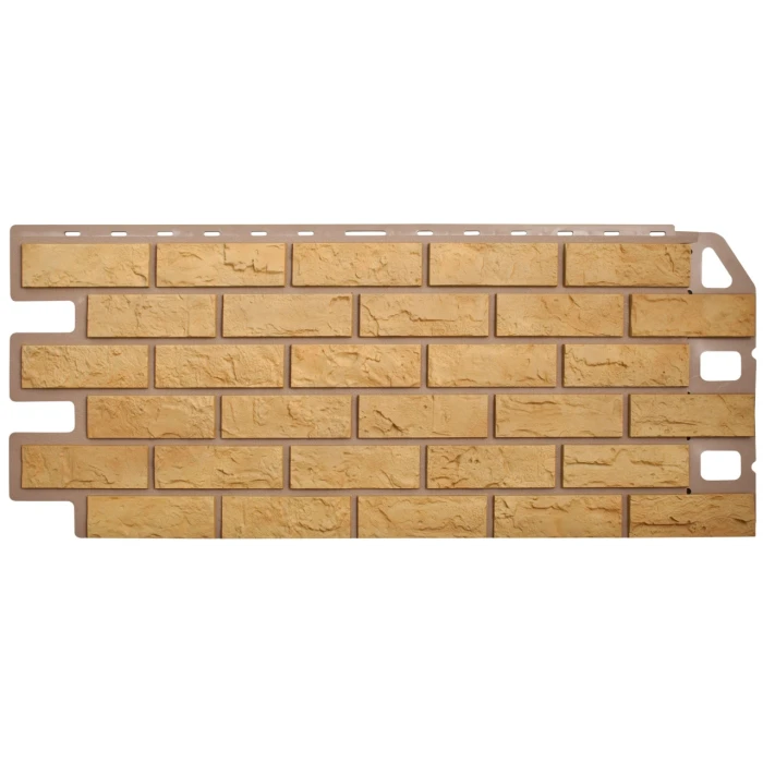 Фасадная панель Альта Профиль Кирпич Желтый 1130х470х17