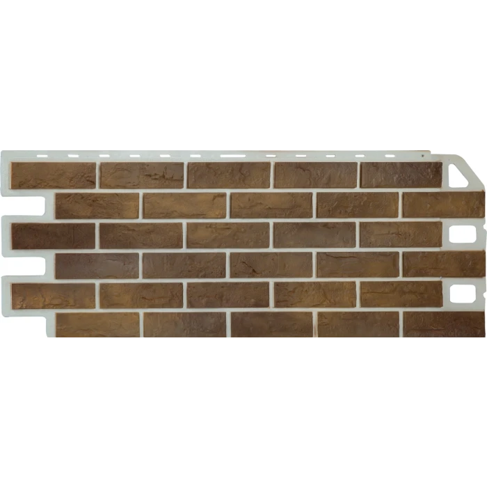 Фасадная панель Альта Профиль Кирпич Рустикальный цвет 02 1130х470х17