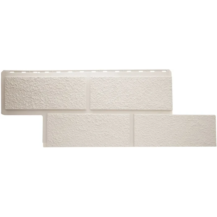 Фасадная панель Альта Профиль Неаполь ЭКО Белый 1260х450х27