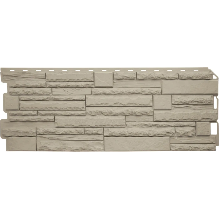 Фасадная панель Альта Профиль Скалистый камень ЭКО Кремовый 1170х450х23